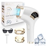 ACWOO Épilateur à Lumière Pulsée, HR/SC/RA 3-en-1 IPL Épilateur Laser avec 9 Niveaux D'Énergie, 999,999 Flashes IPL Épilateur Electrique avec 2 Modes pour Femme et Homme, Visage, Corps