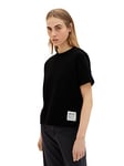 TOM TAILOR Denim Ladie's 1035367 T-Shirt, 14482-Deep Black, S