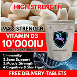 Vitamin D3 10'000iu High Strength 120 Tablets Vitamin D 10,000iu Vit d3