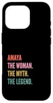 Coque pour iPhone 16 Pro Funny First Name Design Woman Myth Legend - Amaya