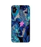 Coque Iphone XR tropical UV fleur rose exotique