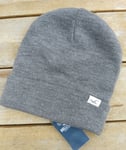 Genuine HOLLISTER Grey Cuff BEANIE Logo Hat Toque Mens Womens SUPER COMFY UNISEX