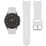 (valkoinen) ranneke Samsung Galaxy Watch 4 Classic 46mm 42mm älykello Silicone Ridge Sport Rannekoru Galaxy Watch 4 44mm 40mm ranneke - kellon rannekkeet