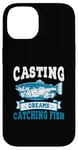 Coque pour iPhone 14 Casting Dreams Attraper des poissons