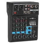 Professionell 4-kanals Bluetooth-mixer Audio Mixing Dj-konsol med Reverb-effekt Karaoke Usb Live