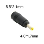 Adapter Connecteur d'alimentation cc 4.0x1.7mm vers prise femelle 5.5x2.1mm, 10 pièces, adaptateur pour ordinateur portable PSP Sony