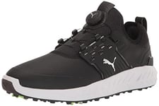 PUMA Men's Ignite Articulate Disc Golf Shoe, Black Silver Black, 9.5 UK