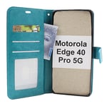 Crazy Horse Wallet Motorola Edge 40 Pro 5G (Turkos)