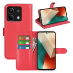 Xiaomi Redmi Note 13 5G      Pu Wallet Case    [Red]