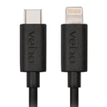 Kort USB-kabel 20cm, USB-C till Lightning