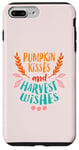 Coque pour iPhone 7 Plus/8 Plus Citrouille Kisses and Harvest Wishes - Automne Automne