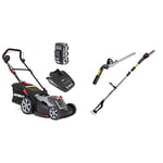 Sprint 18V Lithium-Ion 37cm Cordless Lawn Mower 370P18V, Powered by Briggs & Stratton + Sprint 18PSH 18V Li-Ion Cordless 20cm Pole Saw & 41cm Hedge Trimmer 2-in-1