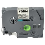vhbw 1x Ruban compatible avec Brother PT P900W, P950NW, P950W, RL-700S imprimante d'étiquettes 12mm Blanc sur Transparent, extraforte
