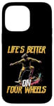 Coque pour iPhone 14 Pro Max Skateboard Lovers Skater Board pour hommes