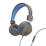 JLab JBuddies Headphones Grey/Blue Wired Child-Safe Audio Limit
