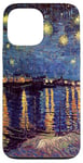 Coque pour iPhone 13 Pro Max Nuit étoilée sur le Rhône de Vincent van Gogh, Fine Art