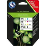 HP C2P43AE 950XL/951XL Original Ink Cartridges, Black/Cyan/Magenta/Yellow, Multi