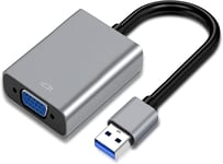 Adaptateur USB vers HDMI, USB 3.0/2.0 vers HDMI 1080p Full HD Vidéo Audio Multi Moniteur Convertisseur Adaptateur pour PC Portable Projecteur HDTV Compatible avec Windows XP 7/8/8.1/10.[V383]