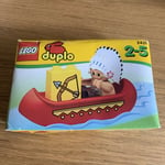 Lego Duplo 2431 Big Chief Brown Bear - Le Chef Indien En Canoë- NEUF