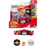 Bälte - BANDAI - Pokémon Clip 'N' Go - 1 bälte, 2 Poké Balls och 1 Salameche-figur 5 cm