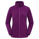 (S-Women Purple)Huomaa, että nimikkeemme alkavat värillä ja koolla. Jos tarvitset eri väriä tai kokoa, ilmoita haluamasi väri tai koko. Polar Fleece -takki Miesten Naiset Patikointi Retkeily Hiihto Softshell-takki Syksy Talvi Ulkoilu Lämmin takki Nyppyynt