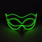 Halloween 10 väriä LED Neon El Wire Mask Cosplay Luminous Fox Mask Tanssijuhlamekko Asusteet