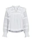 Aurika S Voile Blouse - White