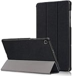 Tech-Protect SmartCase - Étui à Rabat - Étui de Protection avec Fonction Support | Compatible avec Lenovo Tab M10 10.1 2nd Gen TB-X306 | Noir