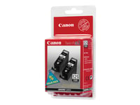 Canon Pgi-525Pgbk Twin Pack - 2-Pack - 19 Ml - Svart - Original - Blekkbeholder - For Pixma Ip4950, Ix6550, Mg5350, Mg6150, Mg6250, Mg8150, Mg8250, Mx715, Mx885, Mx892, Mx895