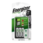 Energizer MAXI AA AAA Battery Charger + 4xAA 1300mAh NiMH Rechargeable Batteries