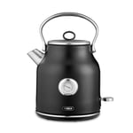 Tower Kettle Renaissance 1.7 Litre 3 kw Ultra-Fast Quiet Boil, T10063BLK, Black