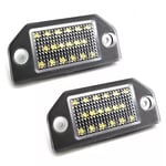 2 st Volkswagen Passat B5 registreringsskylt lampor LED 2x650lm