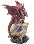 Eye of the Dragon - Rød Dragefigur med LED-Lys 21 cm