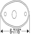 Steele Rubber Products 17-0022-14 Pad, aux. h'light bkt/rad shel