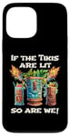 Coque pour iPhone 13 Pro Max Torche Tiki Polynésienne Tiki Bar Exotique Hawaïen Luau Cocktail