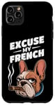 Coque pour iPhone 11 Pro Max Bulldog français Excuse My Frenchie Vintage Bulldog Lover