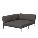 Houe - LEVEL Cozy Corner - Left - Dark Grey - Utendørs sofaer - Henrik Pedersen