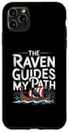 Coque pour iPhone 11 Pro Max Illustration viking nordique The Raven Guides My Path