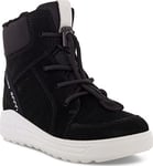 ECCO Boys Urban Snowboarder Mid-cut Boot, Black, 6 UK