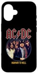 Coque pour iPhone 16 ACDC Highway To Hell Circle Rock Music Band