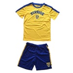 Wiges Tvådelat Sverige Set Med Tröja Och Shorts Barn 122/128 Multicolor 128