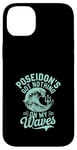 Coque pour iPhone 14 Plus Poseidon Dieu de la mer Océan Trident et vagues Illustration