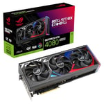 ASUS ROG Strix GeForce RTX 4080 Super OC Edition – Carte Graphique Gaming (16GB GDDR6X, PCIe 4.0, DLSS 3, HDMI 2.1a, DisplayPort 1.4a, Aura Sync RGB)