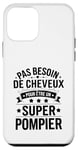 Coque pour iPhone 12 mini Super Pompier Humour Cadeau Pompier Homme Chauve Pompier