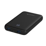 SABRENT Power Bank 10000 mAh, Chargeur de Batterie Externe USB C PD, Banque d'alimentation Portable Petite Solide, avec Fonction de Charge Rapide, USB 3.0, pour Ordinateur Portable et Plus (PB-Y10B)