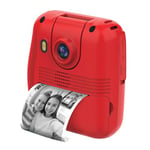 Groov-e Kidz Digital Instant Print Camera - 12MP Camera for Kids with Thermal Printer, Games, Built-in Memory, & Rechargeable Battery - 1080p HD Video Recording - Includes Print Rolls - Red