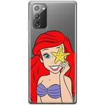 ERT GROUP mobile phone case for Samsung GALAXY NOTE 20 original and officially Licensed Disney pattern Ariel 009 optimally adapted to the shape of the mobile phone, partially transparent