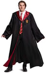 DISGUISE 108009D Harry Potter Gryffindor Robe, Official Wizarding World Adult Halloween Costume Accessory Outerwear, Black & Red, X-Large (42-46)