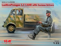 Lastkraftwagen 3,5t Ahn With German Drivers 1:3 5 Plastique Model Kit Icm