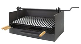IMEX EL ZORRO 71517 Tiroir pour Barbecue avec Broche et Grille en Acier Inoxydable 50 x 40 x 33 cm